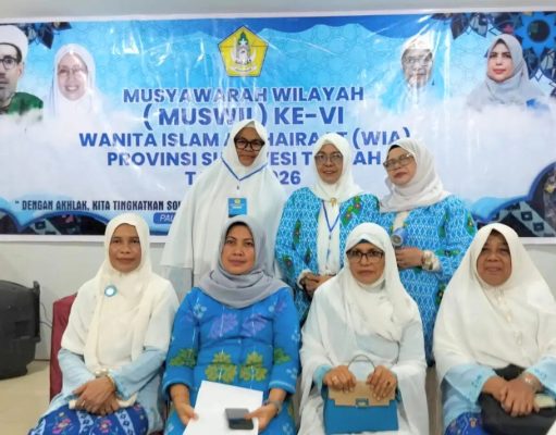 Cucu Pendiri Alkhairaat, Syarifah Sakinah Alhabsyi Kembali Terpilih Pimpin WIA Sulteng