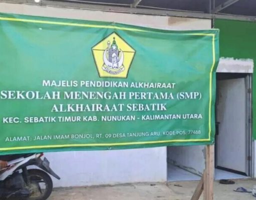 Mensos Risma Kunjungi Ponpes Alkhairaat di Pulau Sebatik, Janji Bantu Pembangunan Ruang Kelas