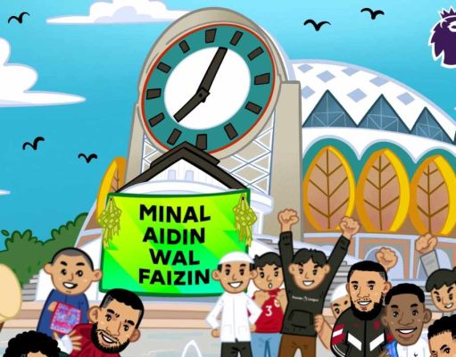 Masjid Raya Baitul Khairaat Jadi Poster Ucapan Idulfitri di Akun Resmi Liga Inggris Indonesia